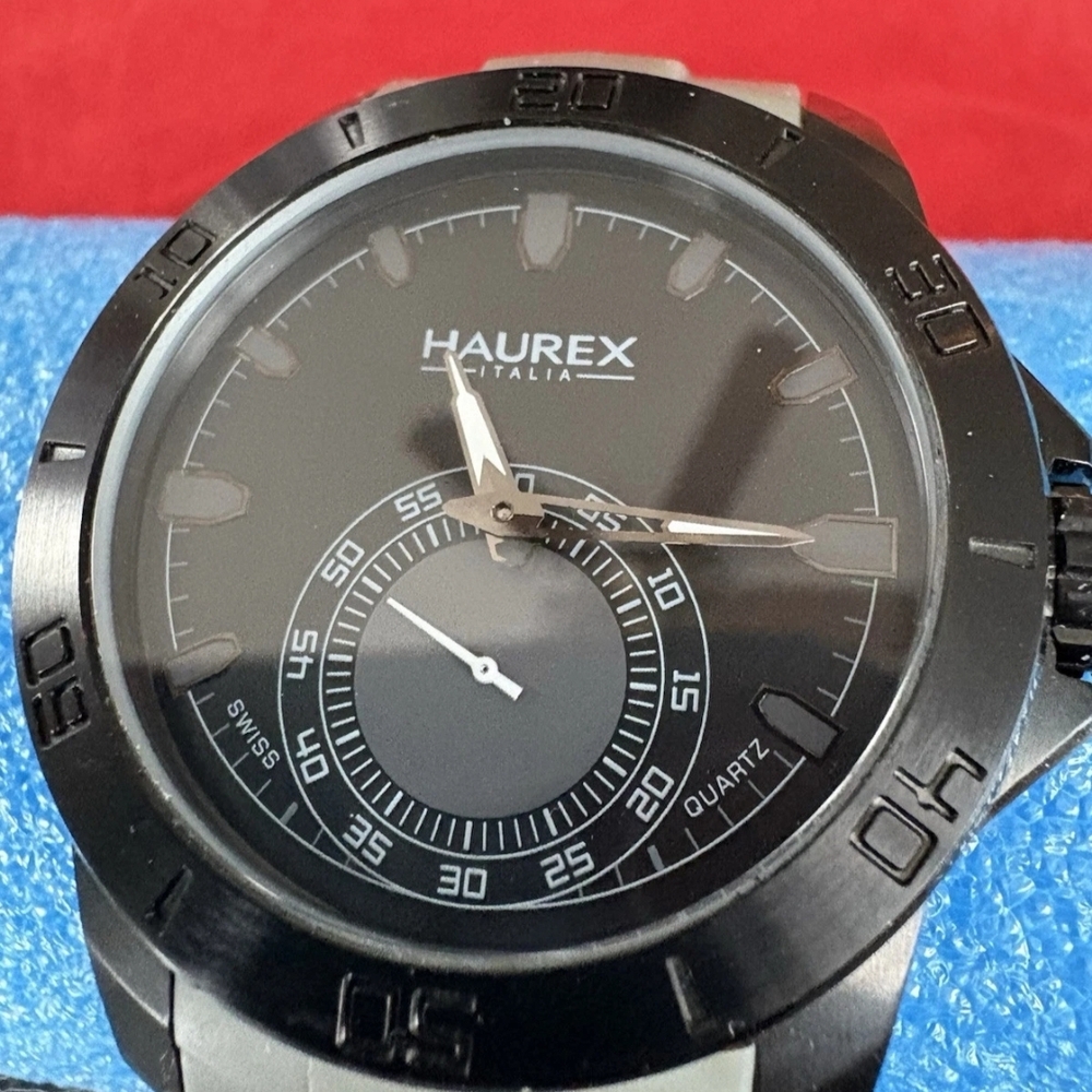 Haurex Black Stainless Steel Watch